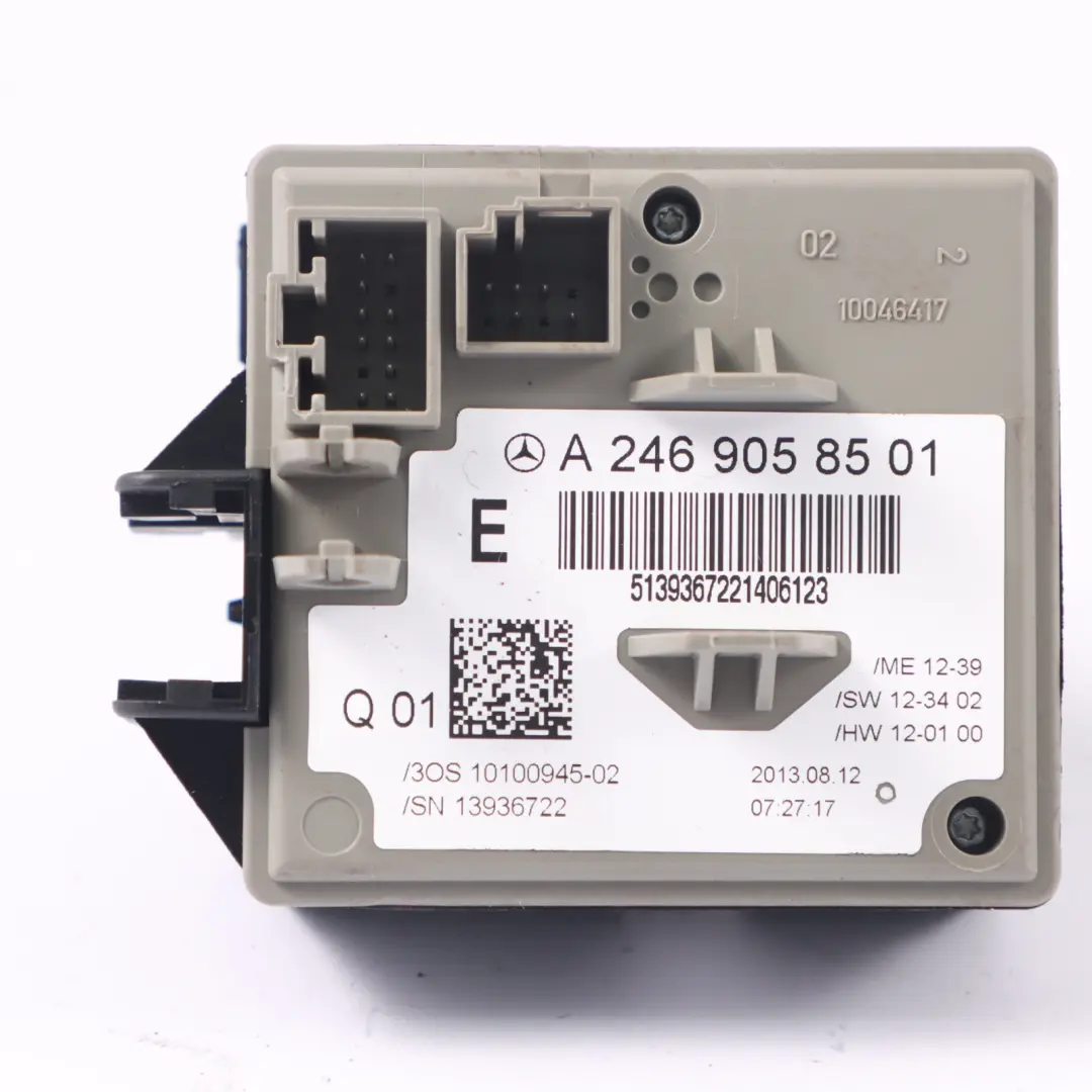 Mercedes W246 B180 CDI 651.901 109HP Kit ECU moteur Clé contact - SKU A6519007600-3 - Numéro de pièce A6519007600