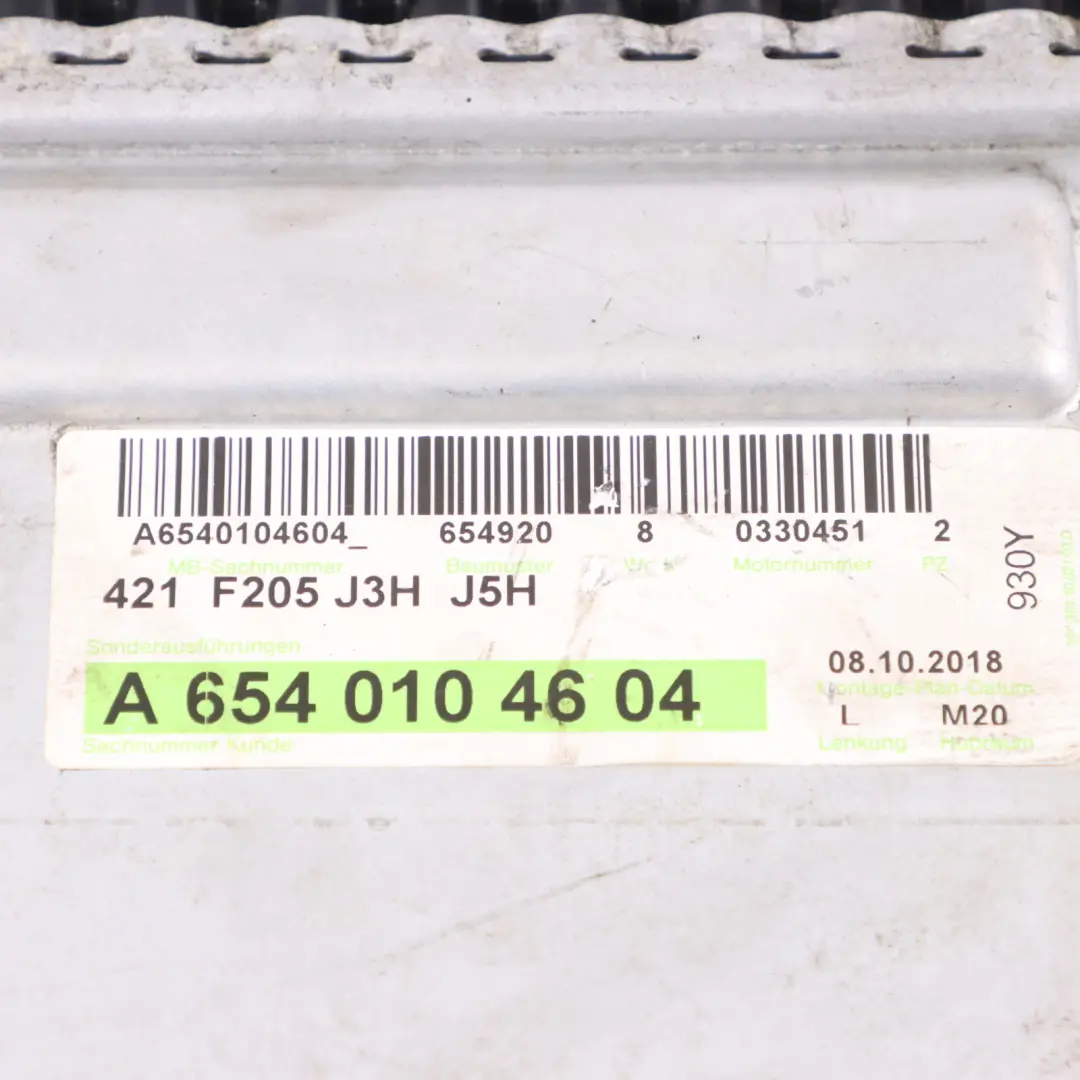 Mercedes W213 Radiator Intercooler Charge Air Cooler Turbo - SKU A6540906100 - Part number A6540906100