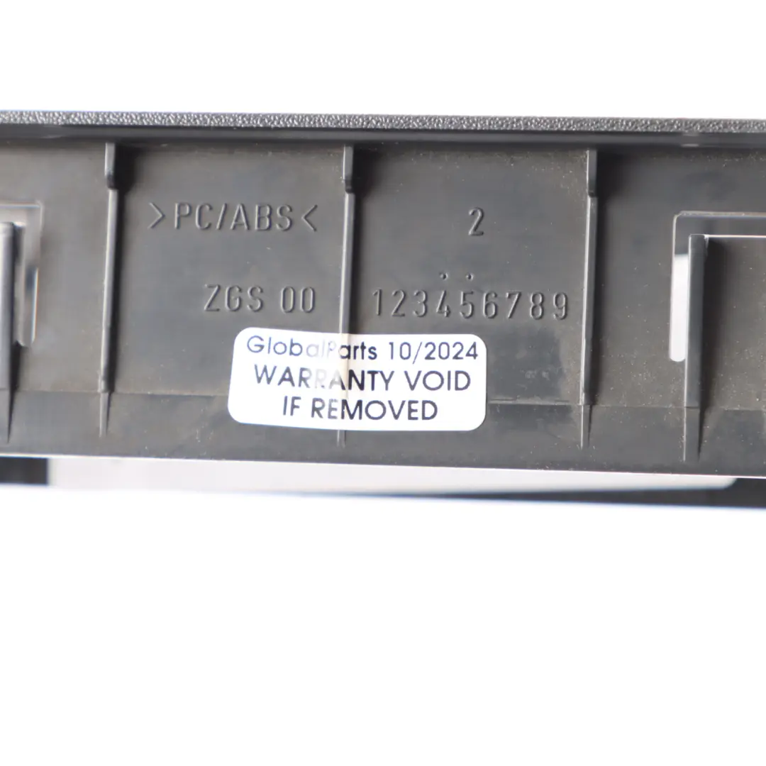 Mercedes W901 Radio Control Unit Frame Cover Trim Panel Black - SKU A9016890557 - Part number A9016890557