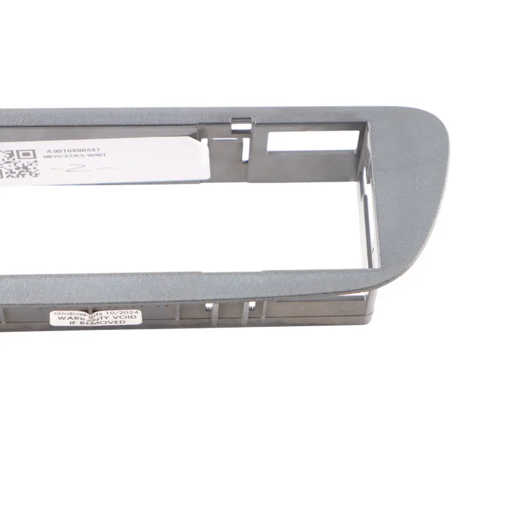 W901 Radio Control Unit Frame Cover Trim Panel Black to Mercedes with Part number A9016890557 Mercedes W901 Radio Control Unit Frame Cover Trim Panel Black - SKU A9016890557 - Part number A9016890557
