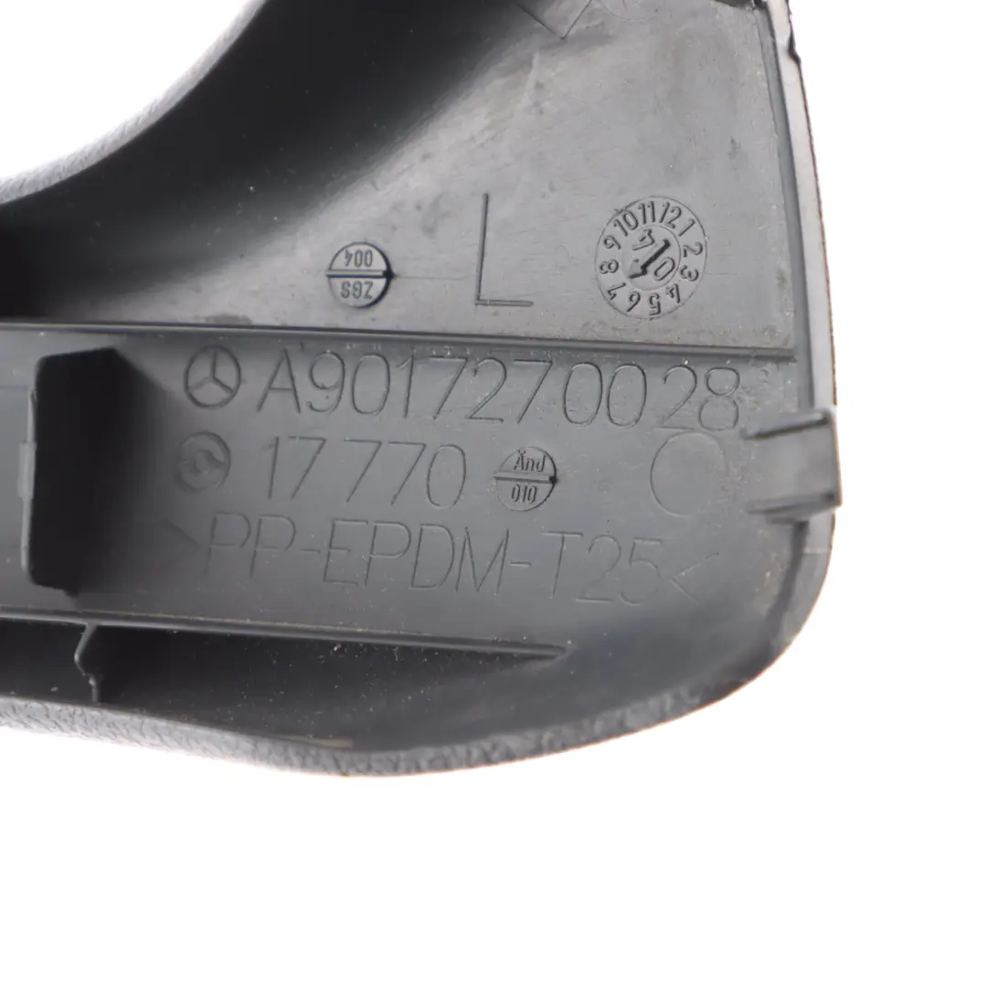 W902 Door Grab Handle Trim Cover Front Left N/S Black to Mercedes with Part number A9017270028 Mercedes W902 Door Grab Handle Trim Cover Front Left N/S Black - SKU A9017270028 - Part number A9017270028