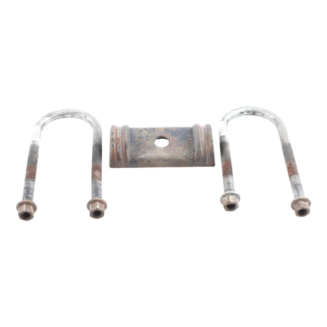 Suspension Plate Leaf Spring U Bolt Clamp Kit Set to Mercedes W906 Rear with Part number A9063251347 Mercedes W906 Rear Suspension Plate Leaf Spring U Bolt Clamp Kit Set - SKU A9063251347 - Part number A9063251347