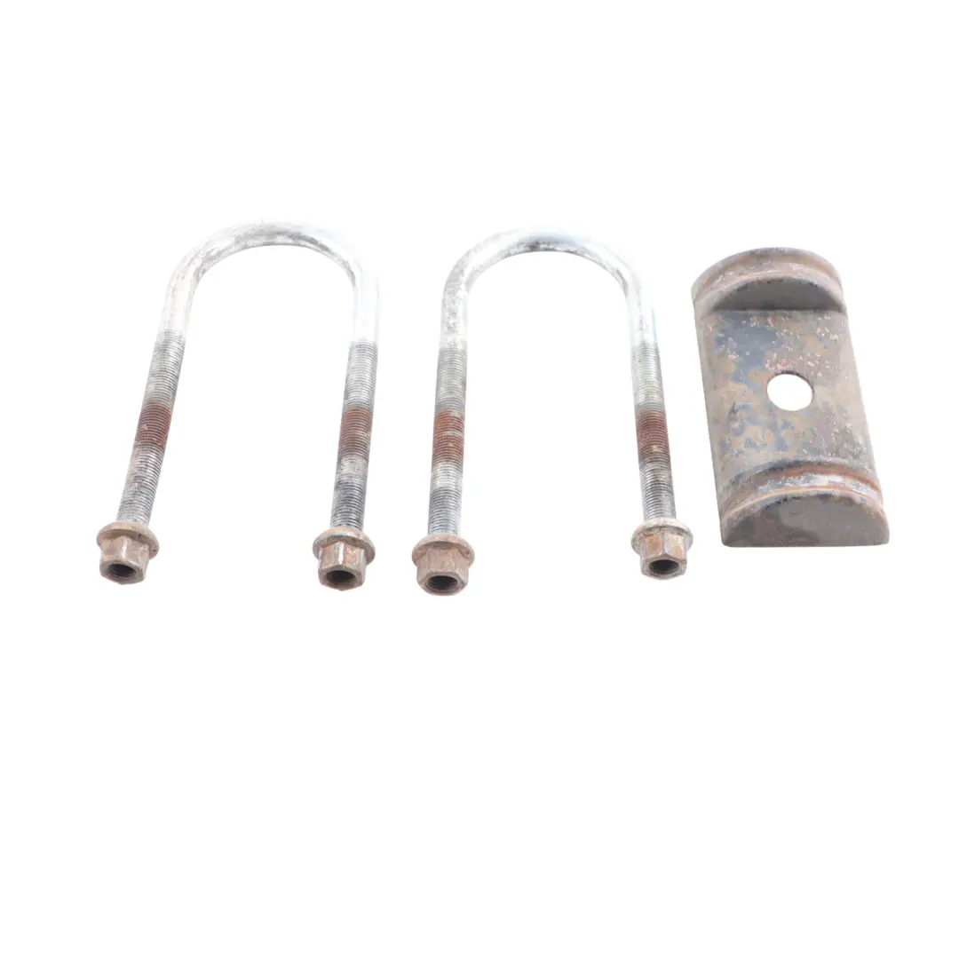 Suspension Plate Leaf Spring U Bolt Clamp Kit Set to Mercedes W906 Rear with Part number A9063251347 Mercedes W906 Rear Suspension Plate Leaf Spring U Bolt Clamp Kit Set - SKU A9063251347 - Part number A9063251347