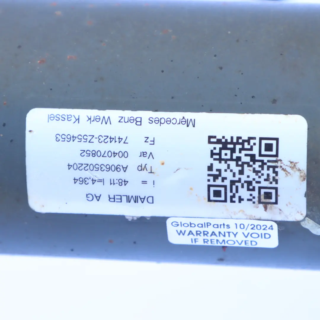 Mercedes Sprinter W906 Differenziale posteriore 48:11 4.364 GARANZIA - SKU A9063502204 - Numero di parte A9063502204