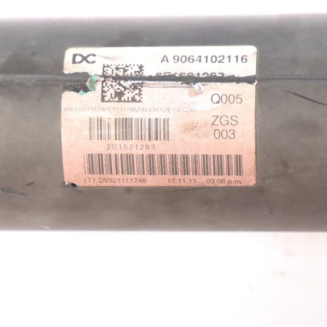 Propshaft Drive Shaft Manual Transmission to Mercedes Sprinter W906 with Part number A9064102116 Mercedes Sprinter W906 Propshaft Drive Shaft Manual Transmission - SKU A9064102116 - Part number A9064102116