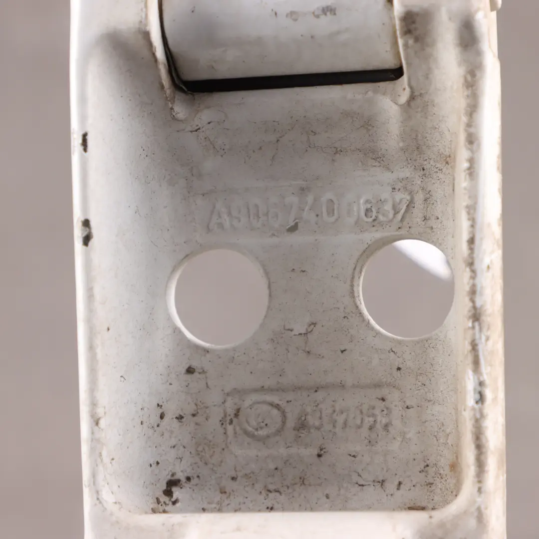 Door Lower Hinge Rear Left N/S Arctic White to Mercedes W906 Crafter I with Part number A9067400637 Mercedes W906 Crafter I Door Lower Hinge Rear Left N/S Arctic White - SKU A9067400637-ARW - Part number A9067400637