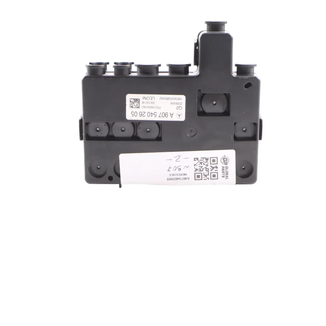 W907 Scatola Dei Fusibili Unità Di Controllo Modulo Q2 per Mercedes con numero di parte A9075402605 Mercedes W907 Scatola Dei Fusibili Unità Di Controllo Modulo Q2 - SKU A9075402605 - Numero di parte A9075402605