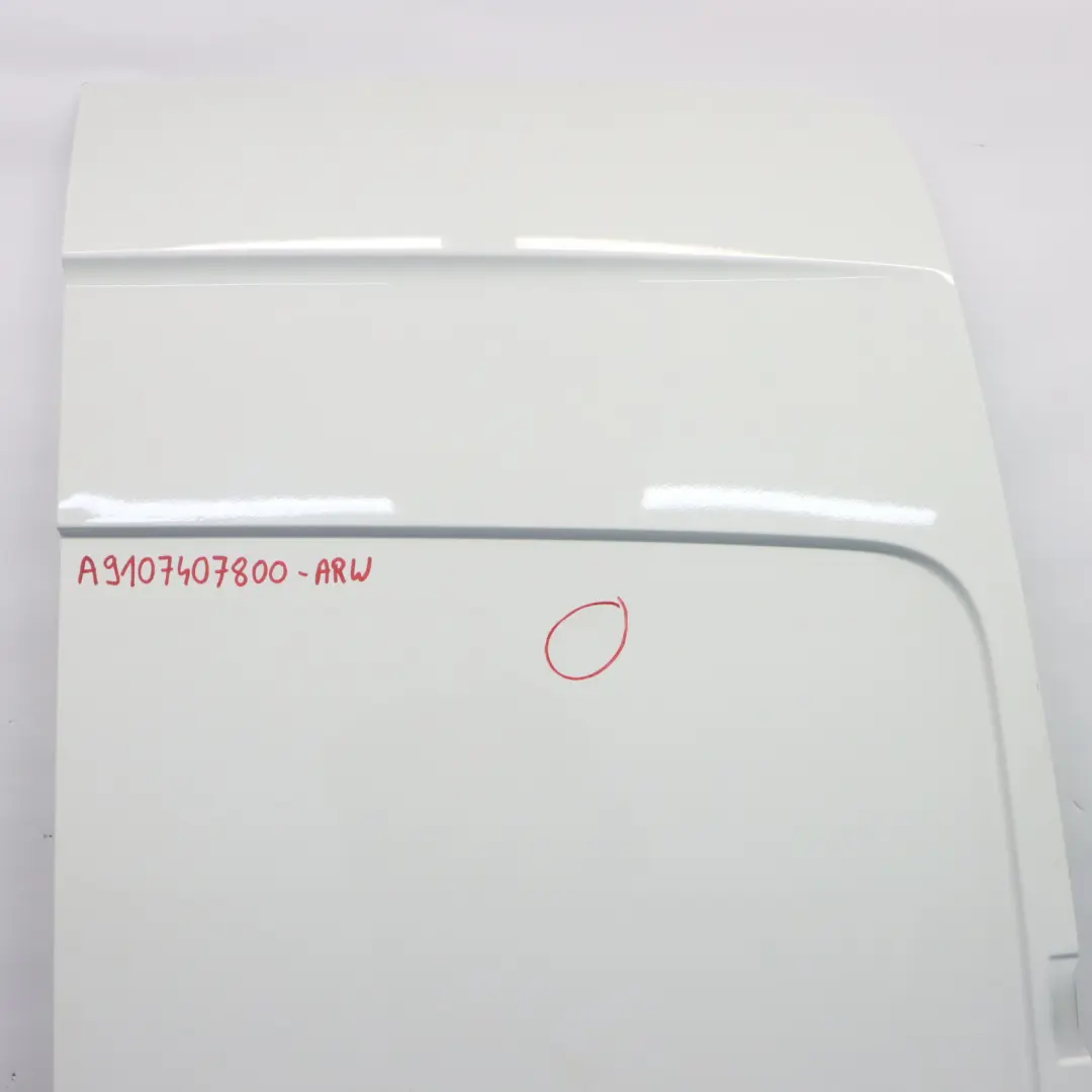 Door Rear Right O/S Boot Tailgate Door Door Arctic White - 9147 to Mercedes W910 with Part number A9107407800 Mercedes W910 Door Rear Right O/S Boot Tailgate Door Door Arctic White - 9147 - SKU A9107407800-ARW - Part number A9107407800