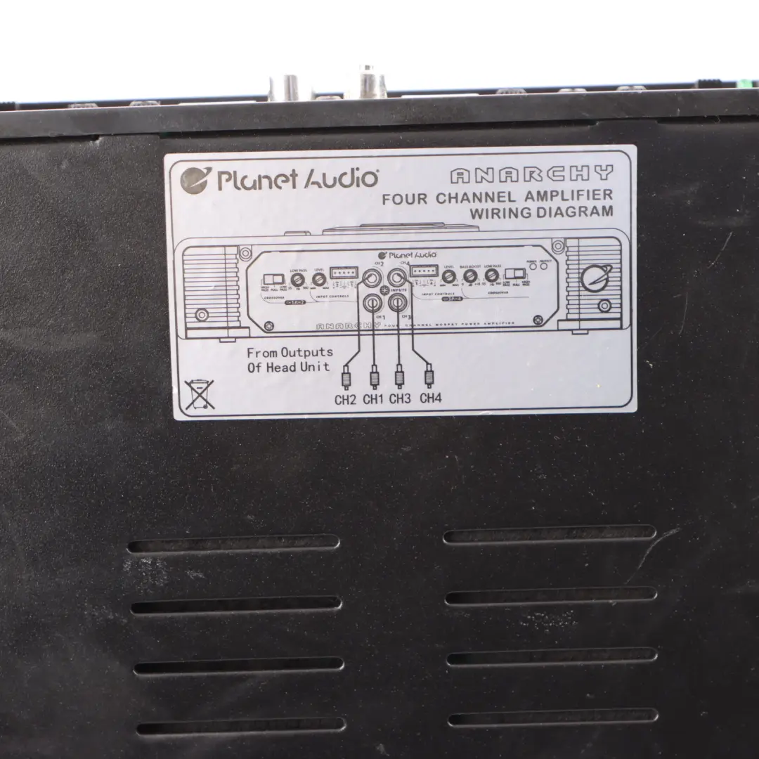  Planet Audio AC800.4 4 Channel Car Amplifier Anarchy Model 800 Watts - SKU AC8004 - Part number AC8004