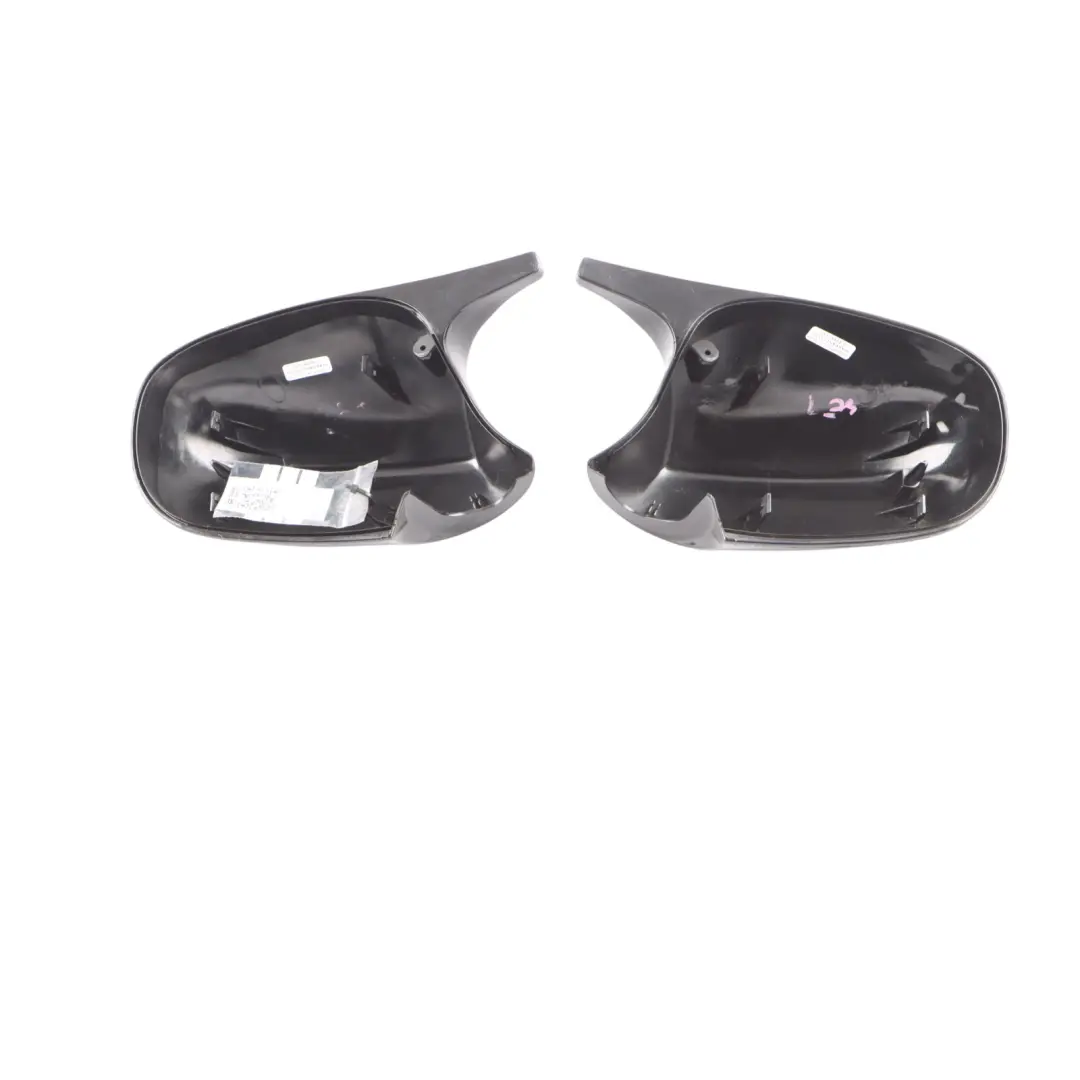 BMW 3 Series Left Right Cover Cap N/O/S Casing Wing Mirror Black Set - SKU E92-LCI-M3-LOOK - Part number E92 LCI