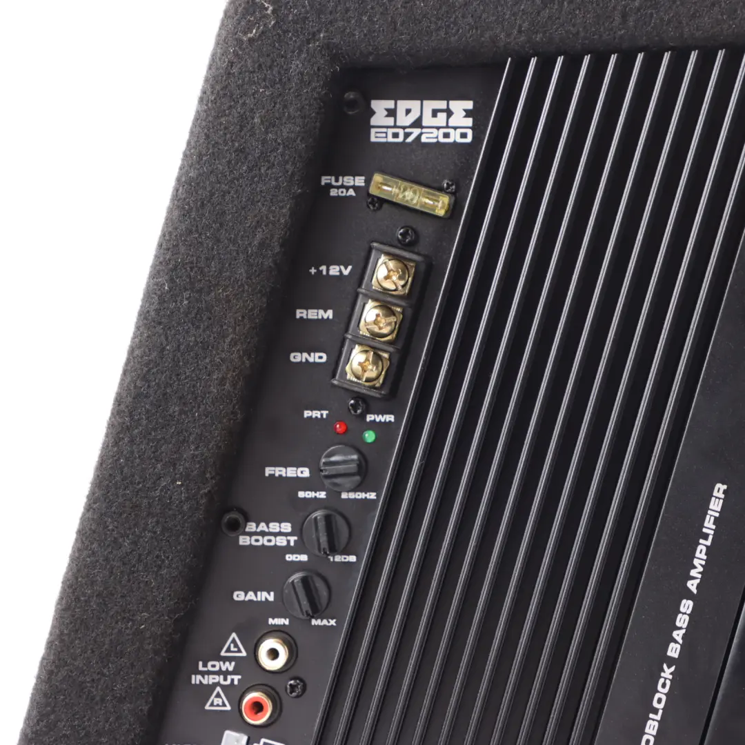 Audio Active Bass Box Enclosure Subwoofer Speaker Amplifier 750W EDB10A to Edge Car with Part number EDB10A-E0 Edge Car Audio Active Bass Box Enclosure Subwoofer Speaker Amplifier 750W EDB10A - SKU EDB10A-E0 - Part number EDB10A-E0