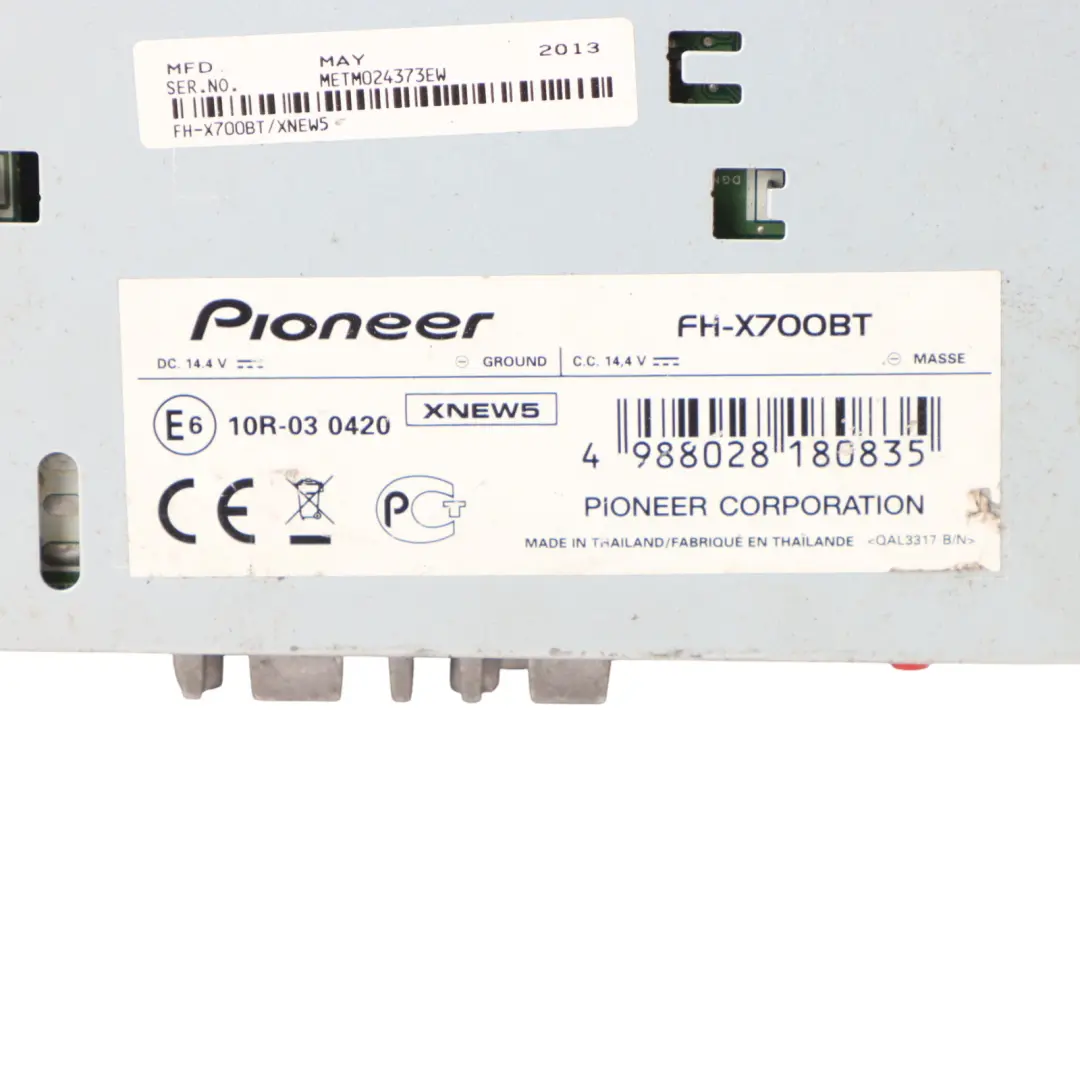  Genuine Pioneer Radio Player CD Bluetooth USB AUX Audio - SKU FH-X700BT - Part number FH-X700BT