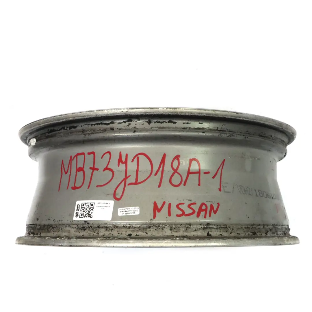 Llanta de aleación Nissan Qashqai J10 18" ET:40 6.5J para con número de pieza MB73JD18A Llanta de aleación Nissan Qashqai J10 18" ET:40 6.5J - SKU MB73JD18A-1 - Número de pieza MB73JD18A