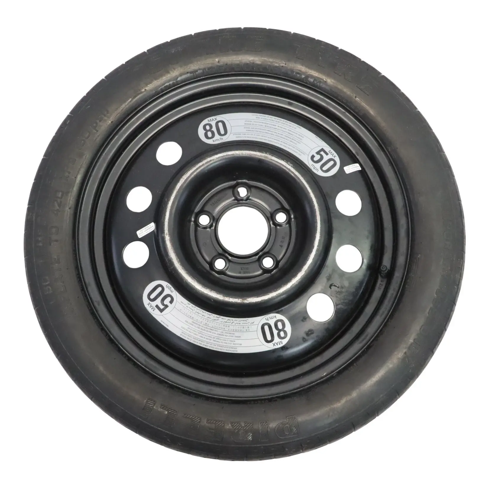 Jaguar XJ XKR XJR Cerchio ruota scorta acciaio Pirelli 135/80 18" 3,5J MMD6119AA