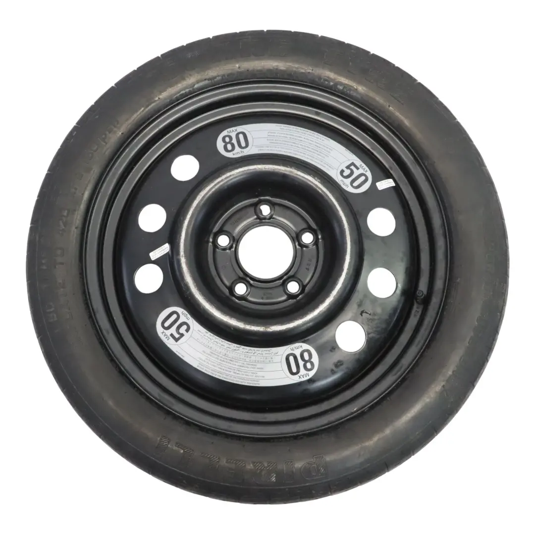 XJR Cerchio ruota scorta acciaio Pirelli 135/80 18" 3,5J per Jaguar XJ XKR con numero di parte MMD6119AA Jaguar XJ XKR XJR Cerchio ruota scorta acciaio Pirelli 135/80 18" 3,5J - SKU MMD6119AA - Numero di parte MMD6119AA