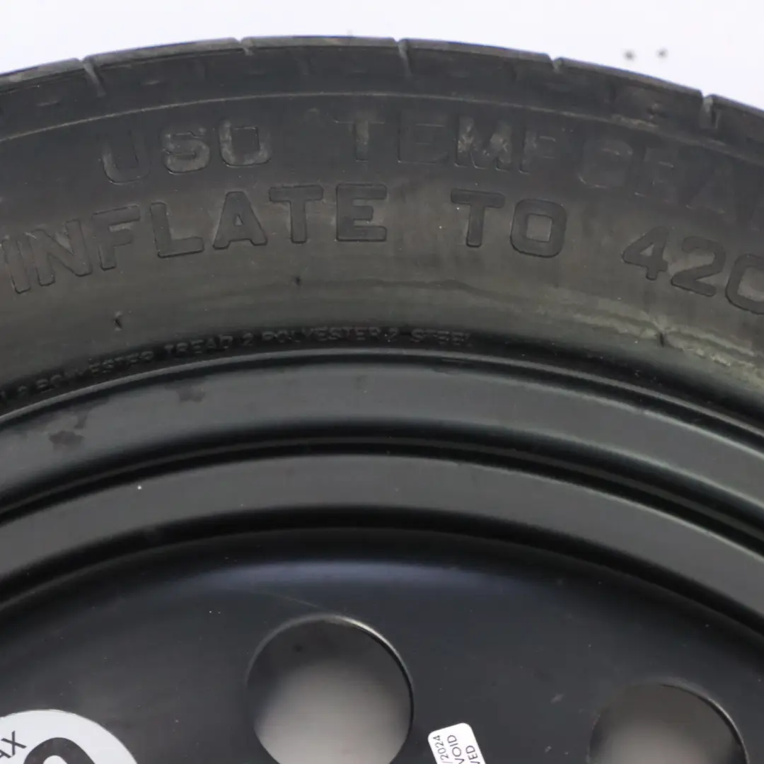 Jaguar XJ XJR Roue secours acier Jante Pneumatique 135/80 18" 3,5 J - SKU MMD6119AA - Numéro de pièce MMD6119AA