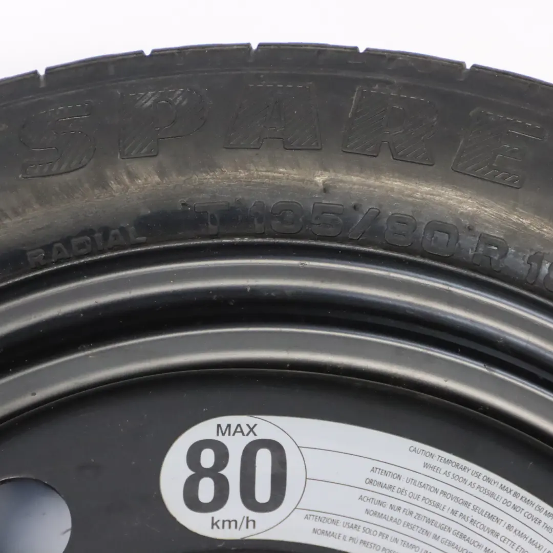 Jaguar XJ XKR XJR Spare Steel Wheel Rim Tyre Pirelli 135/80 18" 3,5 J - SKU MMD6119AA - Part number MMD6119AA