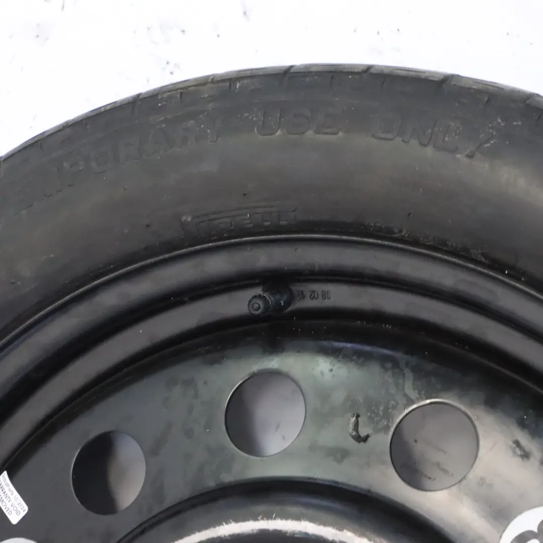 Jaguar XJ XKR XJR Spare Steel Wheel Rim Tyre Pirelli 135/80 18" 3,5 J - SKU MMD6119AA - Part number MMD6119AA