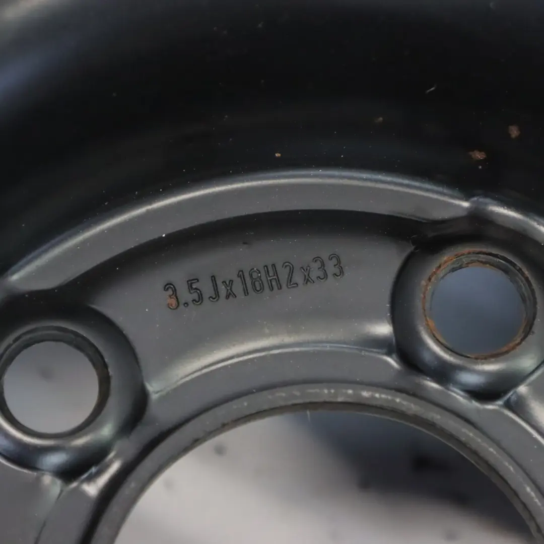 Jaguar XJ XKR XJR Cerchio ruota scorta acciaio Pirelli 135/80 18" 3,5J - SKU MMD6119AA - Numero di parte MMD6119AA