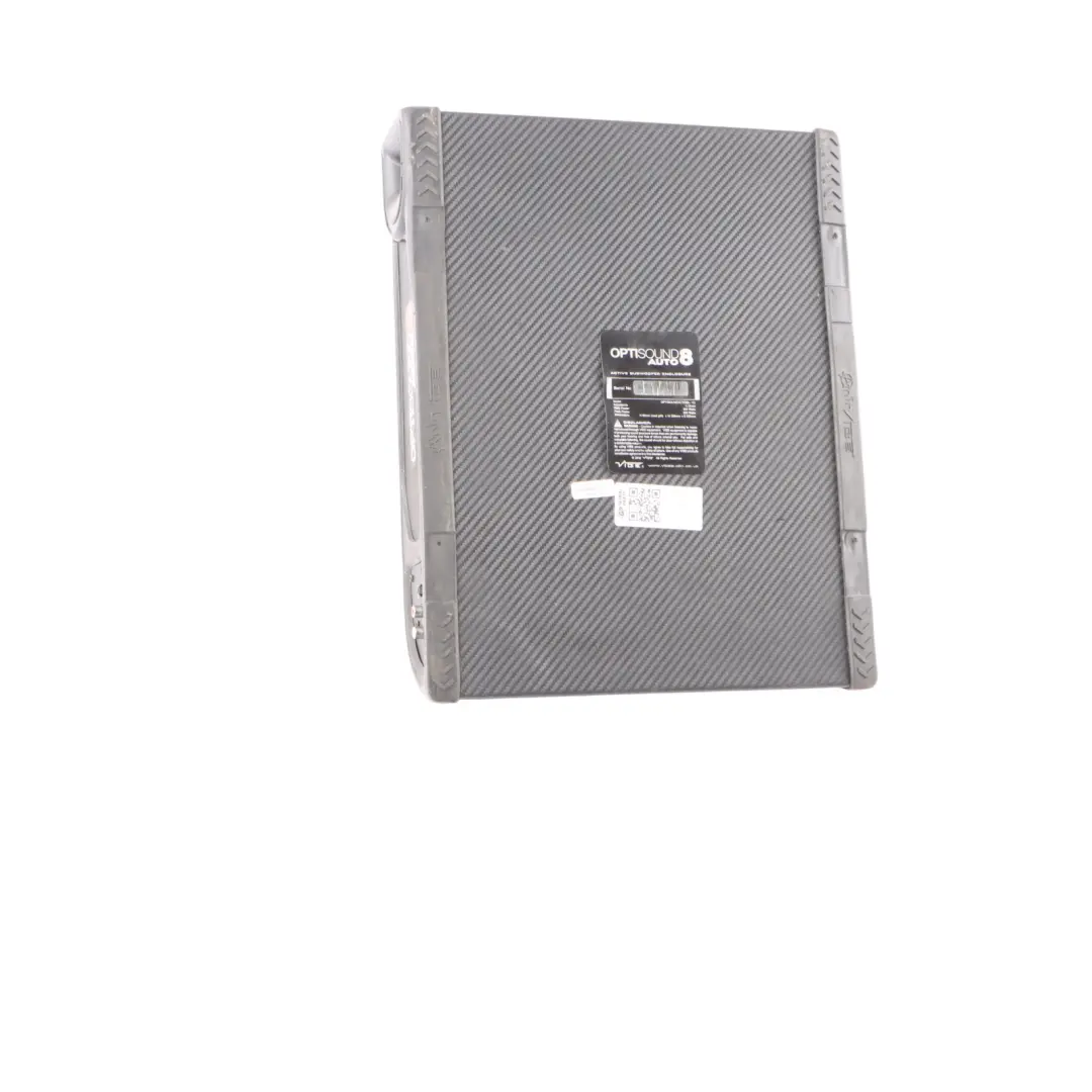 Optisound Auto 8 Active Car Van Underseat Slim Subwoofer Bass Box Enclosure to Vibe with Part number OPTISOUNDAUTO8A-V2 Vibe Optisound Auto 8 Active Car Van Underseat Slim Subwoofer Bass Box Enclosure - SKU OPTISOUNDAUTO8A-V2 - Part number OPTISOUNDAUTO8A-V2