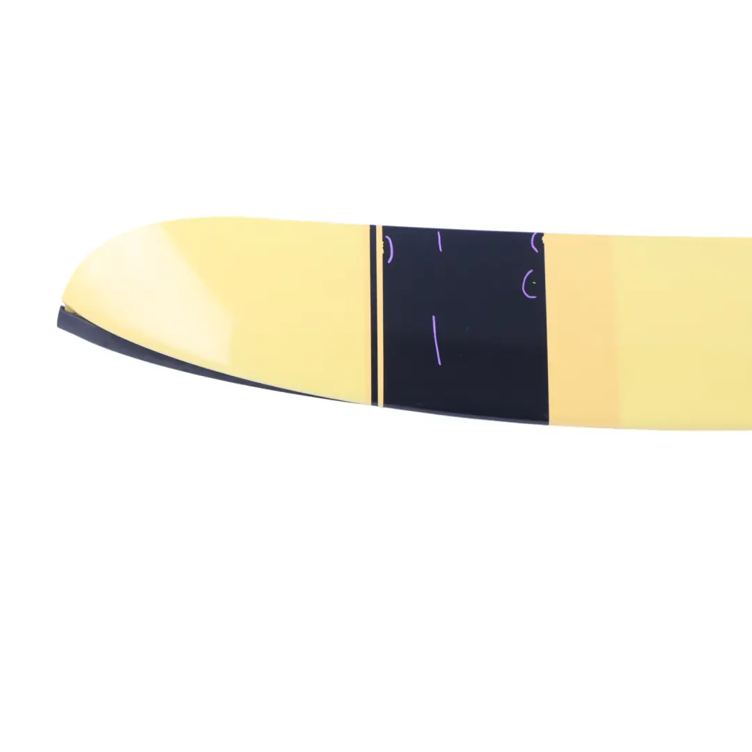Spoiler Trunk Lid Mellow Yellow A58 7148913 to Mini Cooper One R56 Rear with Part number 0430314 Mini Cooper One R56 Rear Spoiler Trunk Lid Mellow Yellow A58 7148913 - SKU P0430314-MY - Part number 0430314