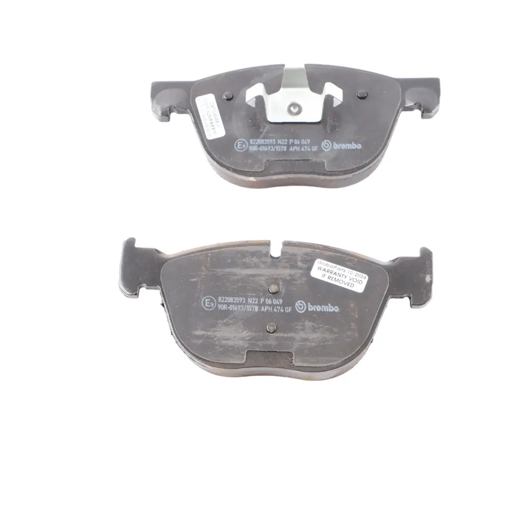 Brembo Front Axle Brake Pads Set Kit to BMW X5 E70 X6 E71 with Part number P06049 BMW X5 E70 X6 E71 Brembo Front Axle Brake Pads Set Kit - SKU P06049 - Part number P06049