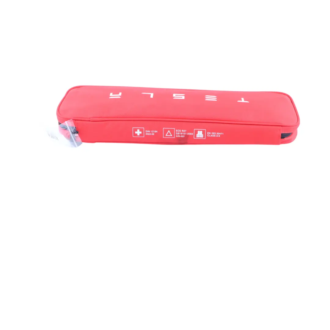  Tesla Model 3 Y First Aid Kit Hazard Warning Triangle Emergency - SKU P1475076-00-D - Part number P1475076-00-D