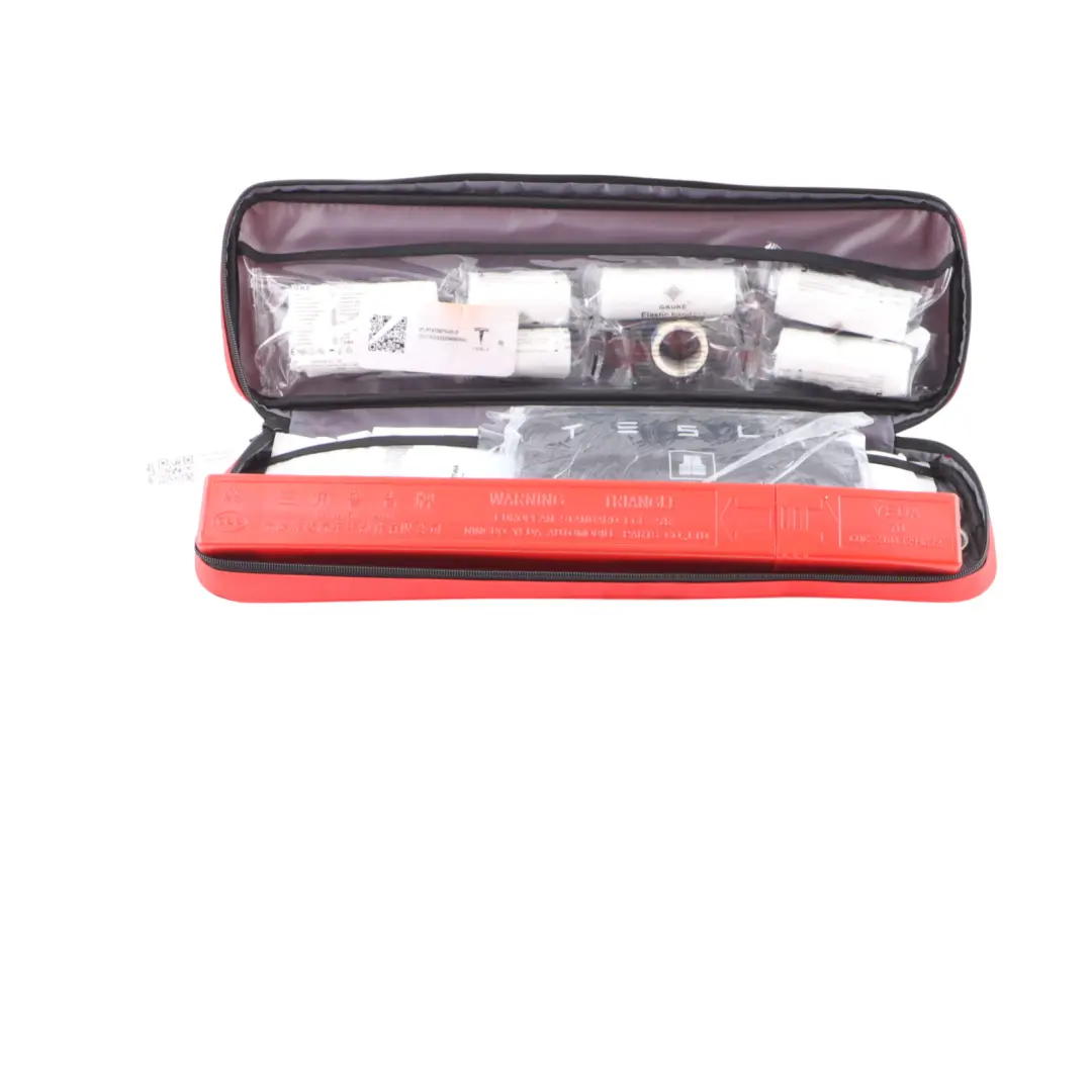 Tesla Model 3 Y First Aid Kit Hazard Warning Triangle Emergency to with Part number P1475076-00-D Tesla Model 3 Y First Aid Kit Hazard Warning Triangle Emergency - SKU P1475076-00-D - Part number P1475076-00-D