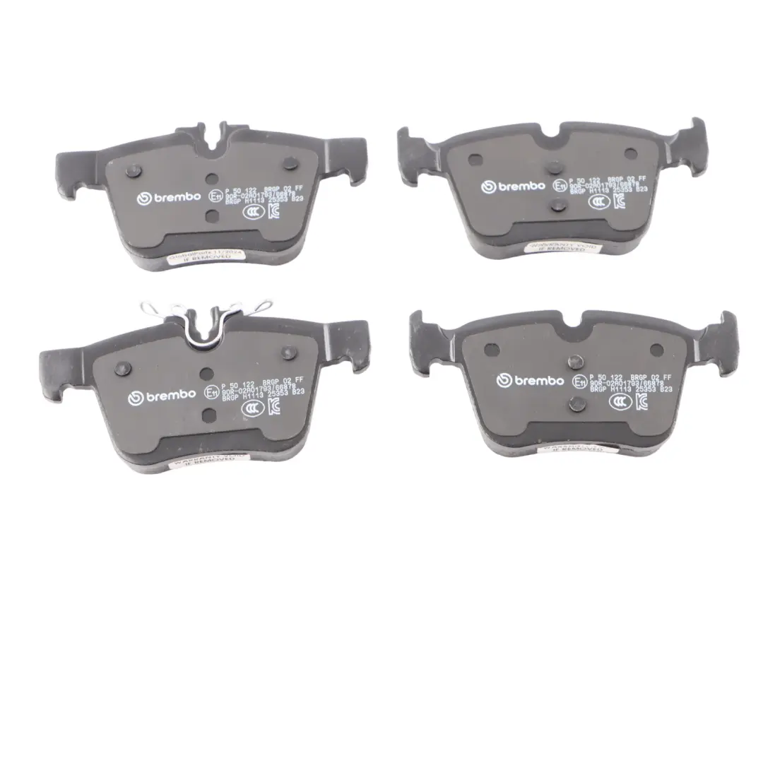 Axle Brembo Brake Pads Set Kit Left Right N/O/S A0004203602 to Mercedes W205 Rear with Part number P50122 Mercedes W205 Rear Axle Brembo Brake Pads Set Kit Left Right N/O/S A0004203602 - SKU P50122 - Part number P50122