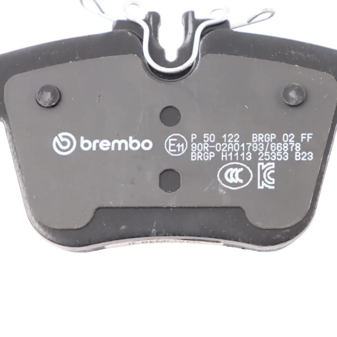 Axle Brembo Brake Pads Set Kit Left Right N/O/S A0004203602 to Mercedes W205 Rear with Part number P50122 Mercedes W205 Rear Axle Brembo Brake Pads Set Kit Left Right N/O/S A0004203602 - SKU P50122 - Part number P50122