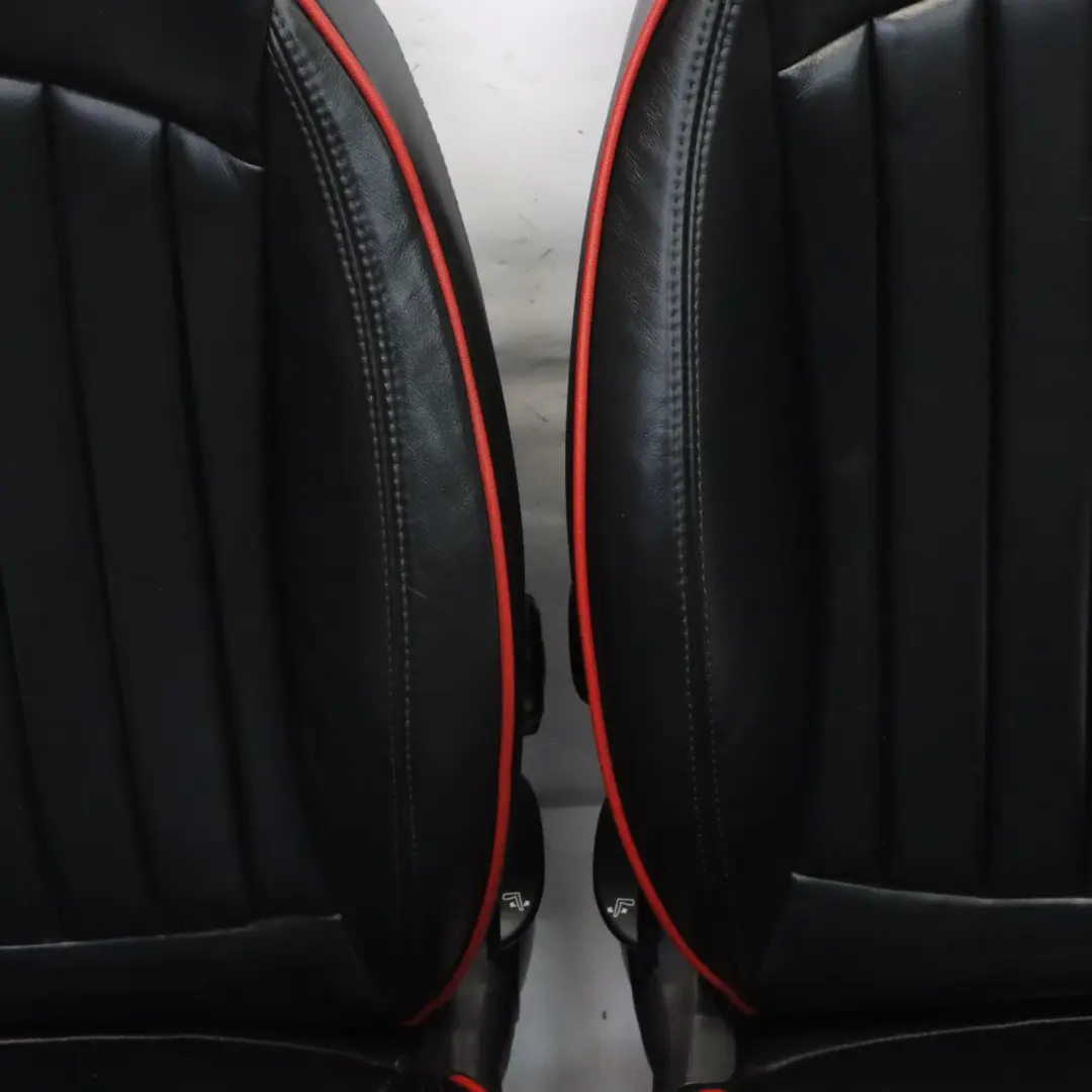 Mini R56 JCW Beheizte Sport GP2 Leder Championship Red Sitze Vorne Hinten Sitz - SKU R56-JCW-SEATS-SPORTS-LEATHER-GP2-1 - Teilenummer R56-JCW-SEATS-SPORTS-LEATHER-GP2
