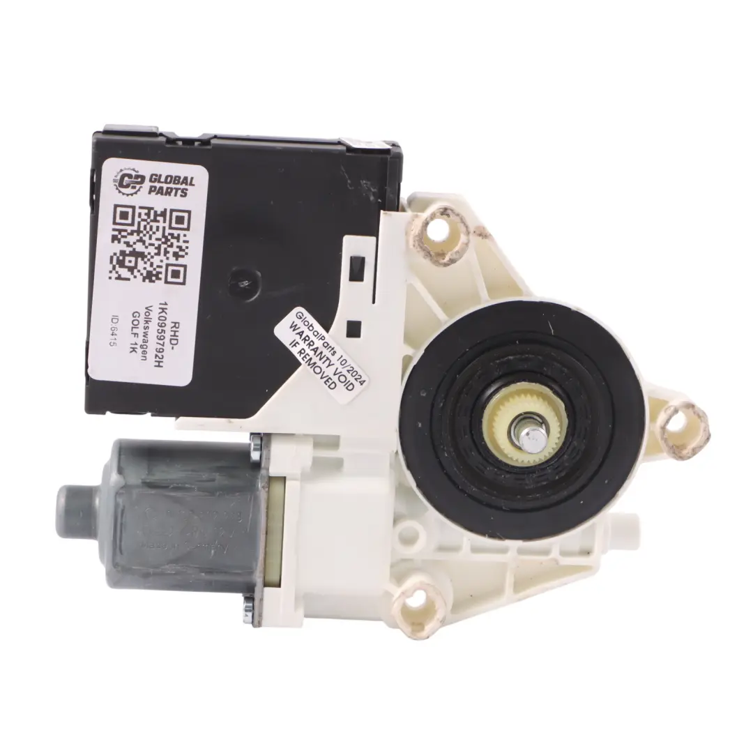 VW Volkswagen Golf 1K Front Window Regulator Motor Left N/S - SKU RHD-1K0959792H - Part number 1K0959792H
