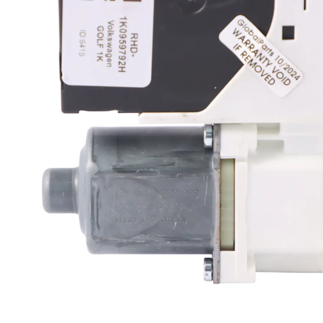 VW Volkswagen Golf 1K Front Window Regulator Motor Left N/S - SKU RHD-1K0959792H - Part number 1K0959792H