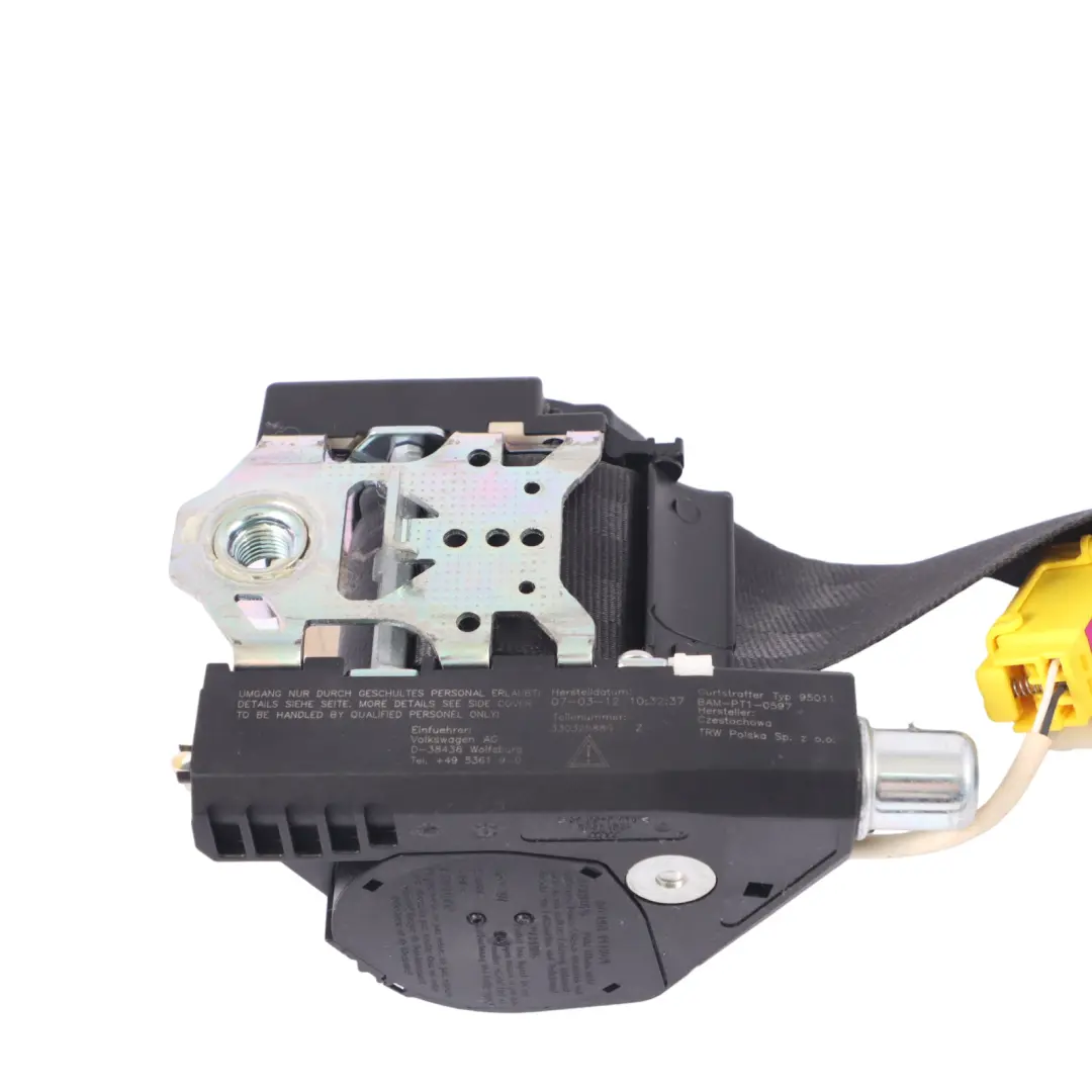 VW Volkswagen Touran 1T Front Seat Belt Upper Left N/S Passenger Side - SKU RHD-1T2857705C - Part number 1T2857705C