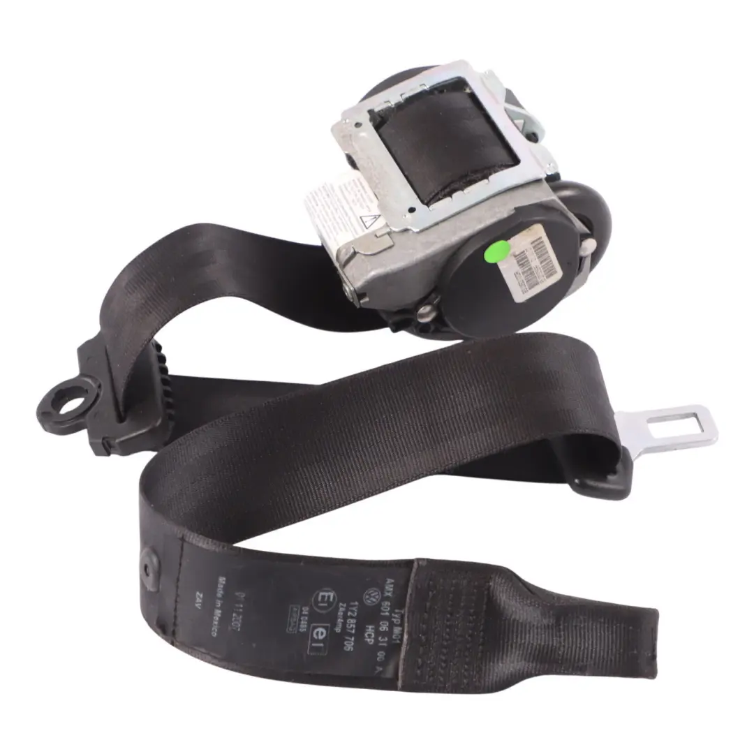Front Seat Belt Right O/S Driver Side Black to Volkswagen New Beetle with Part number 1Y2857706 Volkswagen New Beetle Front Seat Belt Right O/S Driver Side Black - SKU RHD-1Y2857706 - Part number 1Y2857706