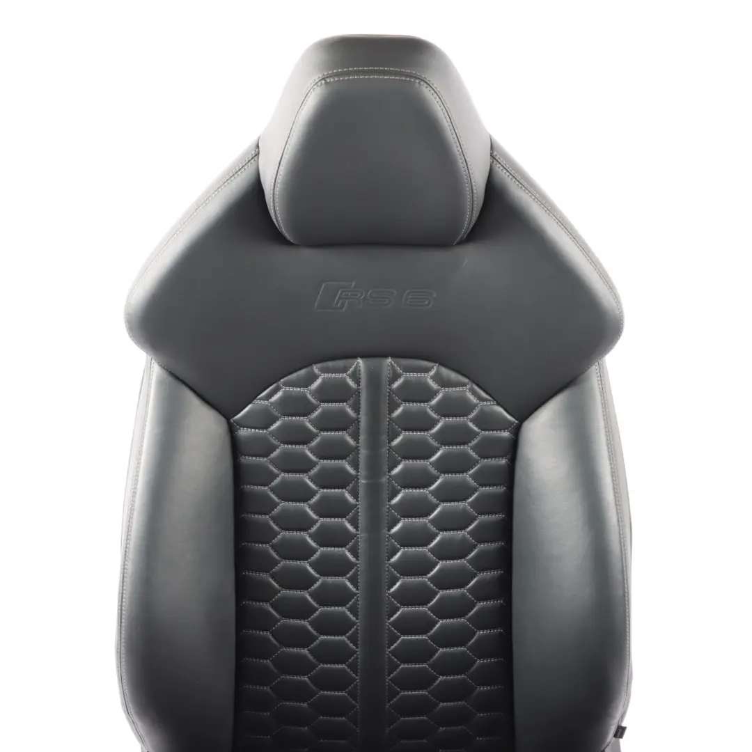 Front Seat Left N/S Memory Heated Interior Leather Soul Black to Audi RS6 C7 Avant with Part number 4G0881805AM Audi RS6 C7 Avant Front Seat Left N/S Memory Heated Interior Leather Soul Black - SKU RHD-4G0881805AM - Part number 4G0881805AM