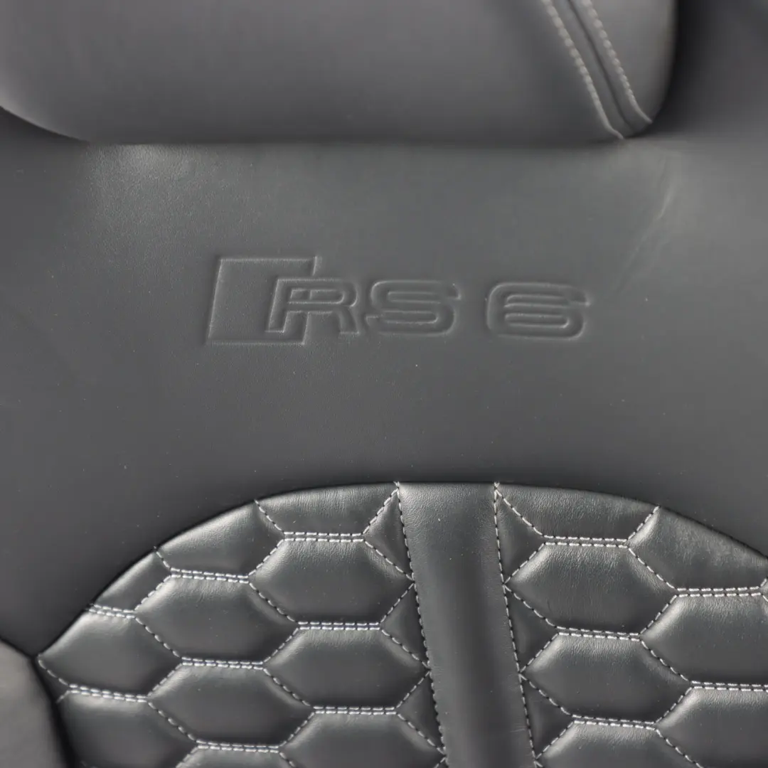 Front Seat Left N/S Memory Heated Interior Leather Soul Black to Audi RS6 C7 Avant with Part number 4G0881805AM Audi RS6 C7 Avant Front Seat Left N/S Memory Heated Interior Leather Soul Black - SKU RHD-4G0881805AM - Part number 4G0881805AM