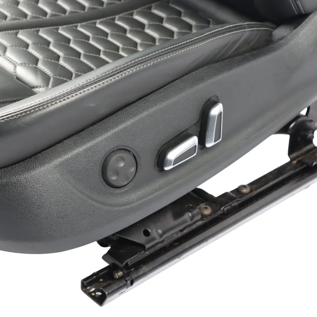 Front Seat Left N/S Memory Heated Interior Leather Soul Black to Audi RS6 C7 Avant with Part number 4G0881805AM Audi RS6 C7 Avant Front Seat Left N/S Memory Heated Interior Leather Soul Black - SKU RHD-4G0881805AM - Part number 4G0881805AM