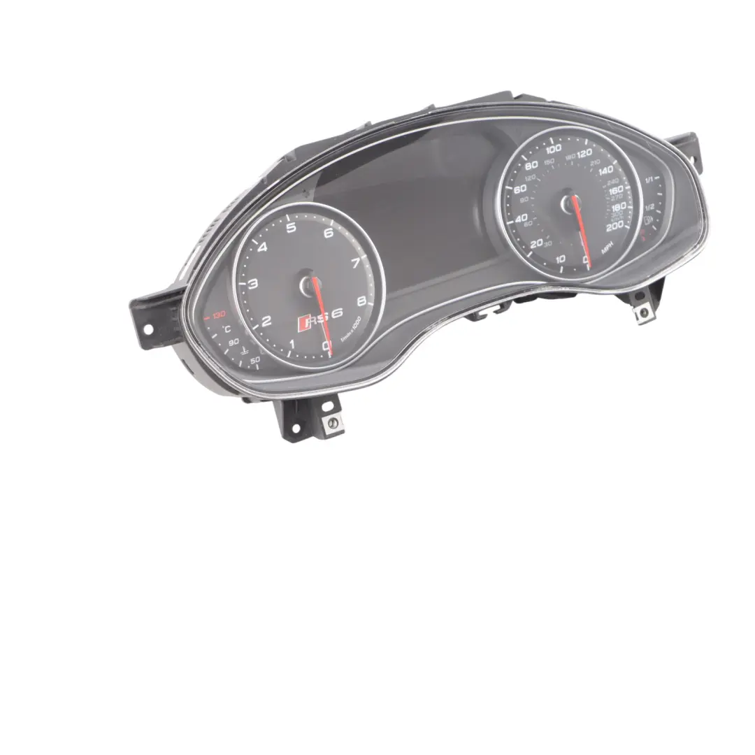 Audi RS6 C7 Petrol Instrument Cluster Clocks Speedo Meter Autmatic - SKU RHD-4G0920981Q - Part number 4G0920981Q