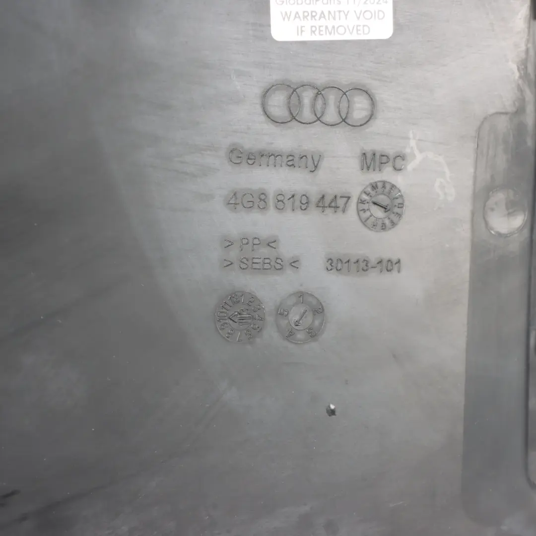Audi RS6 C7 Front Windscreen Scuttle Panel Trim Cover - SKU RHD-4G8819447 - Part number 4G8819447