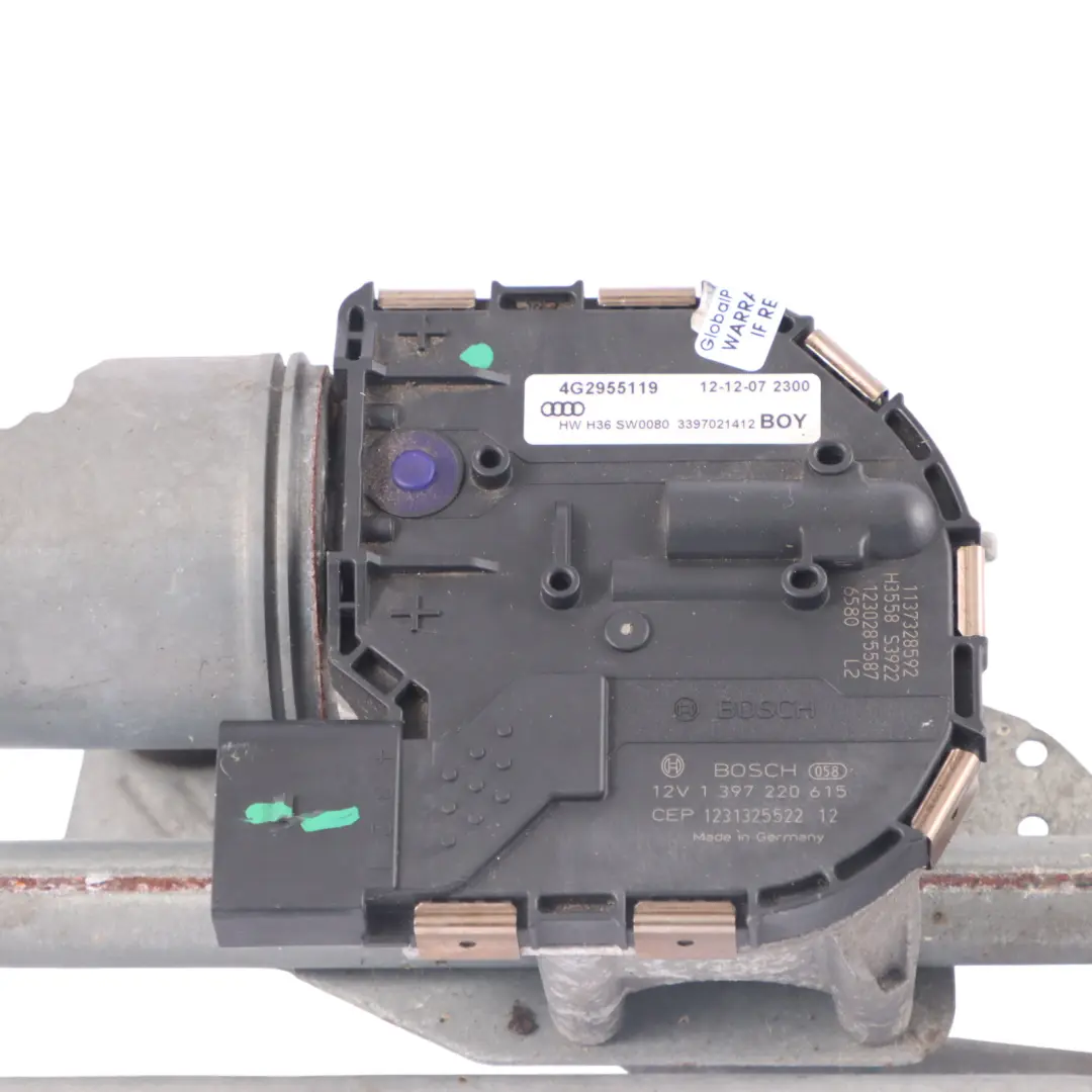 Windscreen Wiper Motor Linkage Mechanism Assembly to Audi A6 C7 with Part number 4G8998754 Audi A6 C7 Windscreen Wiper Motor Linkage Mechanism Assembly - SKU RHD-4G8998754 - Part number 4G8998754