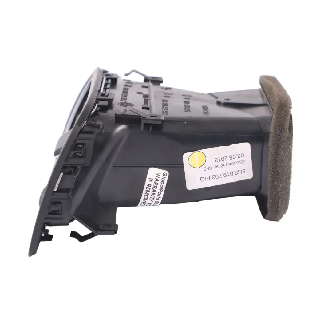 Volkswagen VW Golf Mk7 Dashboard Air Vent Right O/S Dash Air Duct - SKU RHD-5G2819704G - Part number 5G2819704G