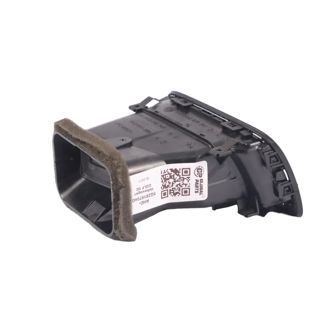 Volkswagen VW Golf Mk7 Dashboard Air Vent Right O/S Dash Air Duct - SKU RHD-5G2819704G - Part number 5G2819704G