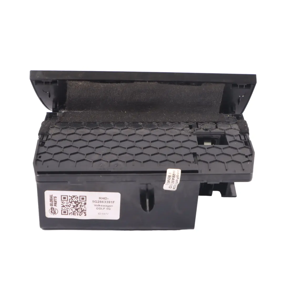 Volkswagen VW Golf Mk7 Centre Console Storage Tray Compartment - SKU RHD-5G2863391F - Part number 5G2863391F
