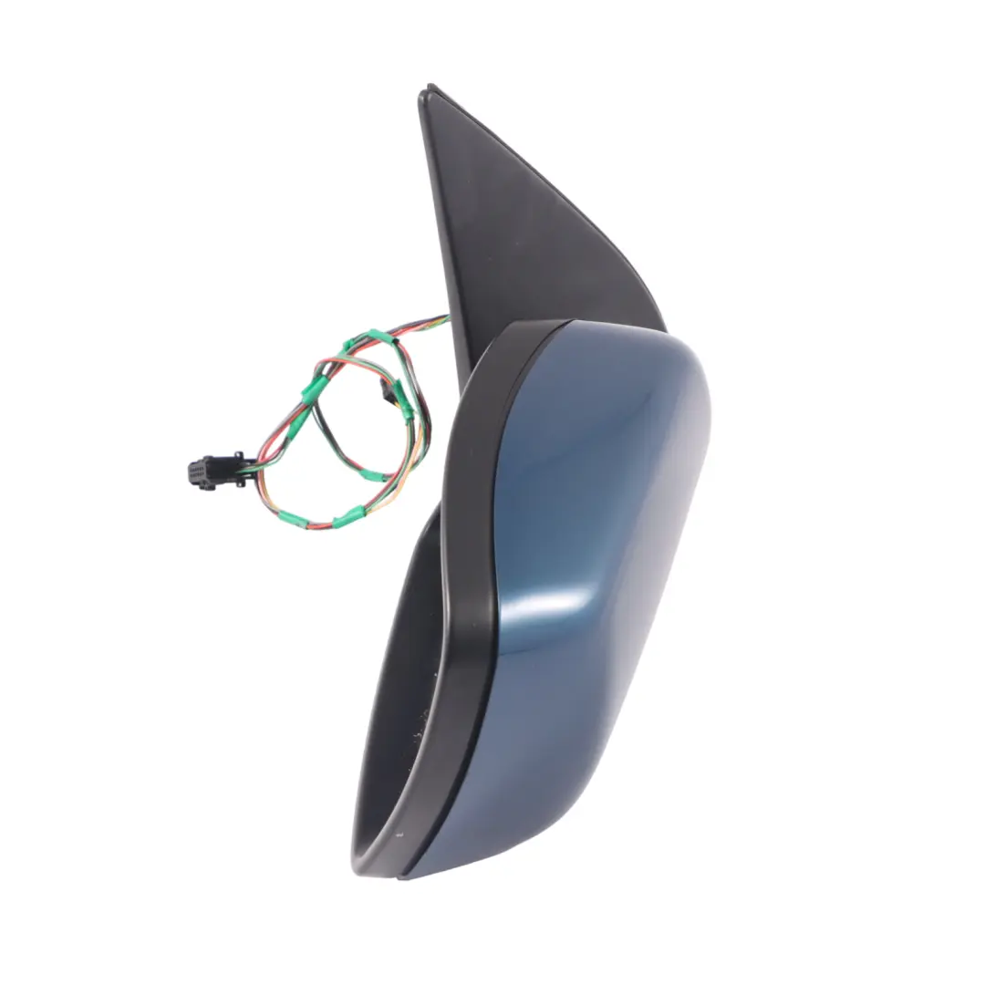 BMW X5 Series E53 Outside Heated Right Wing Mirror O/S Topaz Blue Metallic - 364 - SKU RHD-7039896-TPB - Part number 7039896
