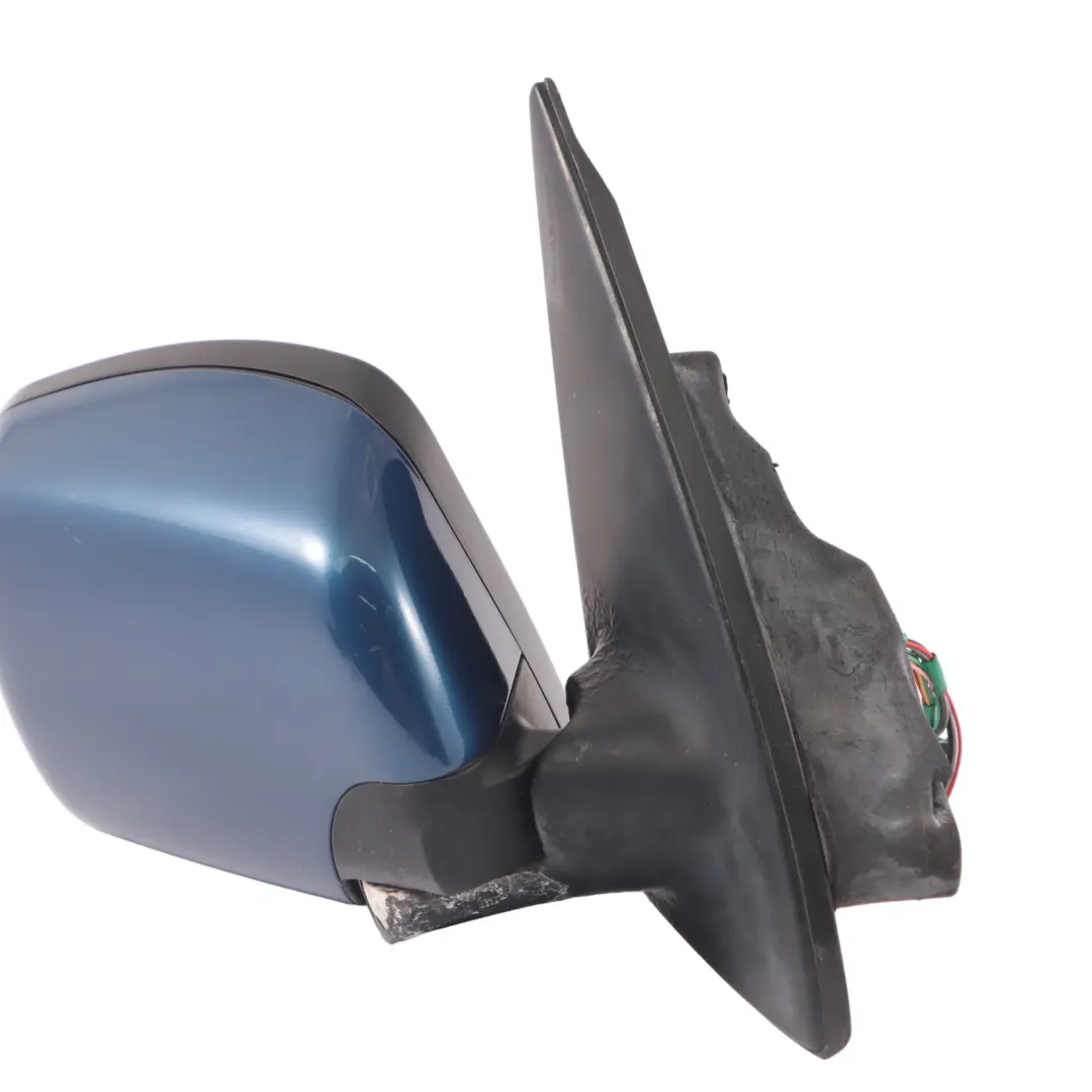 BMW X5 Series E53 Outside Heated Right Wing Mirror O/S Topaz Blue Metallic - 364 - SKU RHD-7039896-TPB - Part number 7039896