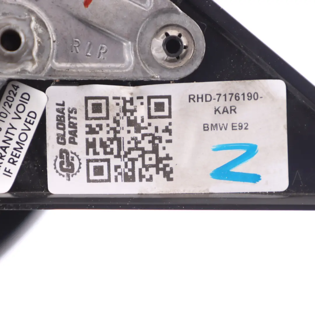 Wing Mirror Right O/S 3pin Heated With Memory Gloss Crimson Red - A61 to BMW E92 with Part number 7176190 BMW E92 Wing Mirror Right O/S 3pin Heated With Memory Gloss Crimson Red - A61 - SKU RHD-7176190-KAR - Part number 7176190