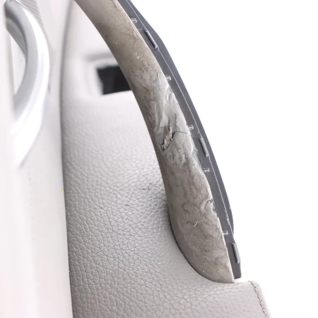 Grey Leather Front Left N/S Door Card Trim Panel to BMW 3 Series E90 E91 with Part number 7217547 BMW 3 Series E90 E91 Grey Leather Front Left N/S Door Card Trim Panel - SKU rhd-7217547 - Part number 7217547