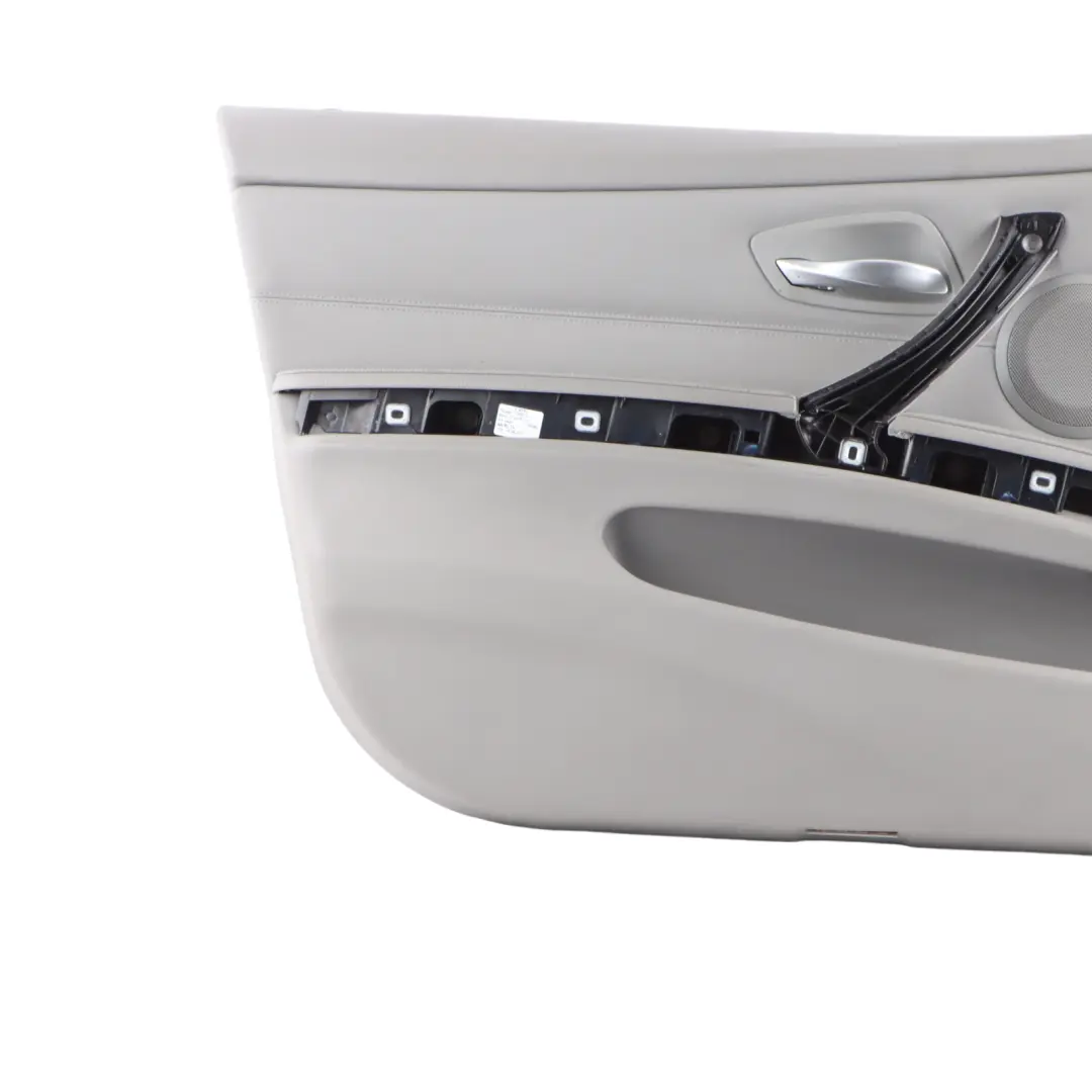 BMW 3 Series E90 E91 Grey Leather Front Left N/S Door Card Trim Panel - SKU rhd-7217547 - Part number 7217547