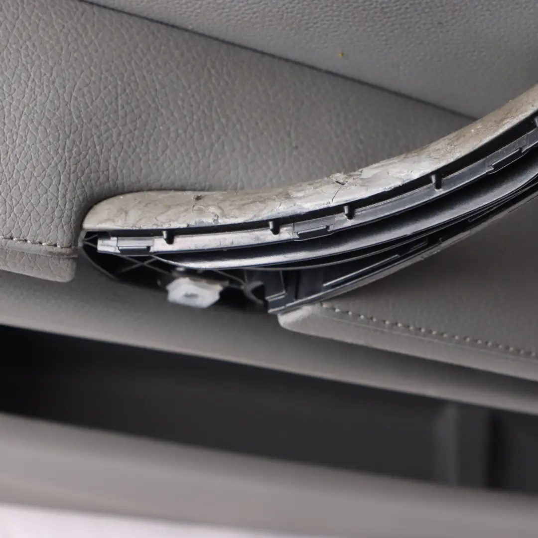 BMW 3 Series E90 E91 Grey Leather Front Left N/S Door Card Trim Panel - SKU rhd-7217547 - Part number 7217547